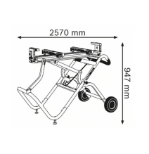 Darbo stalas su ratukais BOSCH GTA 2500