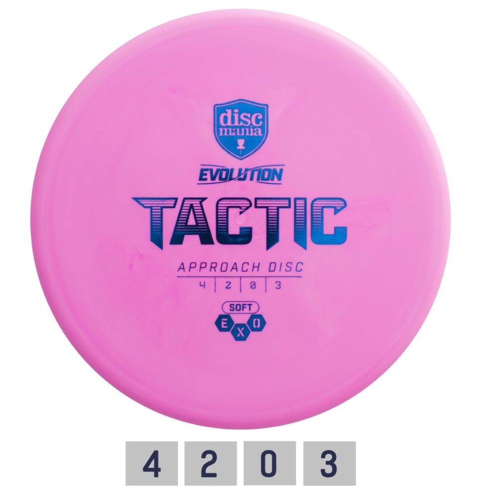 Diskgolfo diskas Midrange Driver SOFT EXO TACTIC Evolution Pink