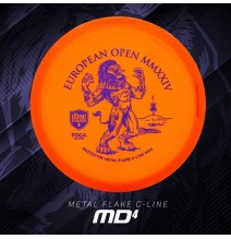 Diskgolfo diskas Midrange Driver C-LINE Metalflake MD4 Orange