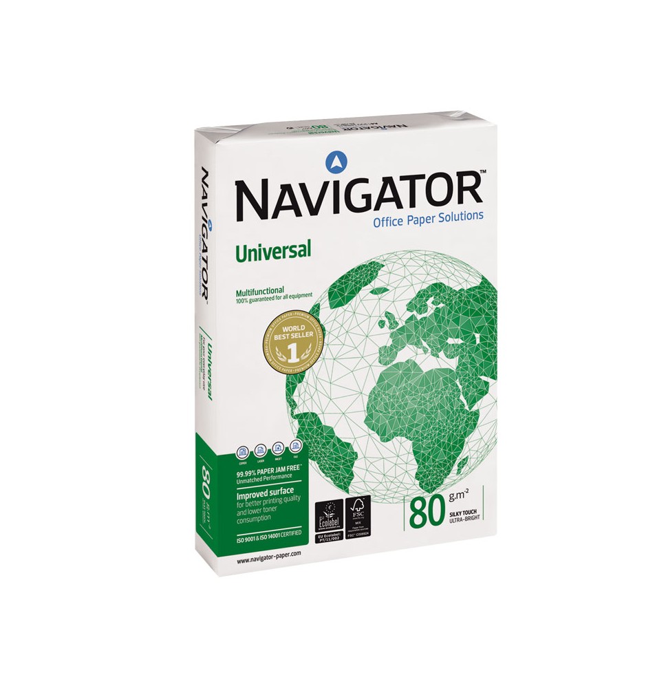 Biuro popierius NAVIGATOR UNIVERSAL, A4, 80 g/m2, 500 lapų