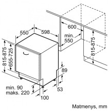 Įmontuojama indaplovė Bosch SMV2HVX02E