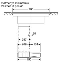 Indukcinė kaitlentė su integruota ventiliacijos sistema Neff T58PL6EX2