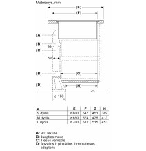 Indukcinė kaitlentė su integruota ventiliacijos sistema Neff T58PL6EX2