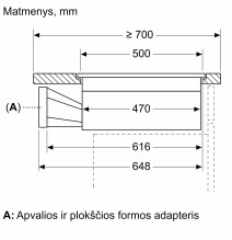 Indukcinė kaitlentė su integruota ventiliacijos sistema Neff T58PL6EX2