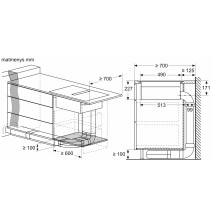 Indukcinė kaitlentė su integruota ventiliacijos sistema Neff T58PL6EX2