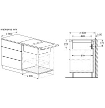 Indukcinė kaitlentė su integruota ventiliacijos sistema Neff T58PL6EX2