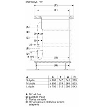 Indukcinė kaitlentė su integruota ventiliacijos sistema Neff T58PL6EX2