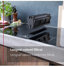 Indukcinė kaitlentė su integruota ventiliacijos sistema Neff T58PL6EX2