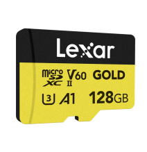 LEXAR MICROSD GOLD UHS-II, R280/W100 C10/A1/U3 (V60) 128GB