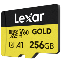 LEXAR MICROSD GOLD UHS-II, R280/W100 C10/A1/U3 (V60) 256GB