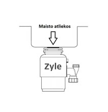 Maisto atliekų smulkintuvas Zyle ZY005WD