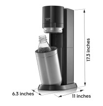 Gazuotų gėrimų gaminimo aparatas SodaStream Duo Black