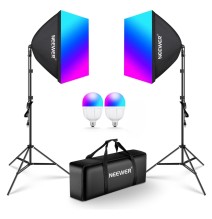 NEEWER 24" RGB Softbox Lighting Kit with App Control 10102909