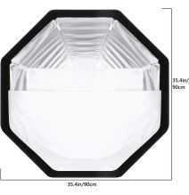 NEEWER 35.4''/90cm Octagonal Softbox Quick Release, with Bowens Mount 10100306