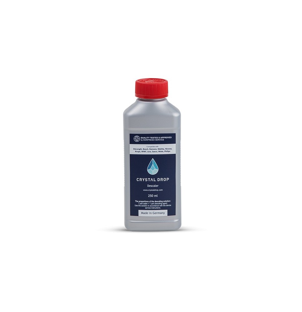 Nukalkinimo skystis CRYSTAL DROP 250 ml ( Nivona, Miele, Delonghi, Siemens, Jura kavos aparatams) 99