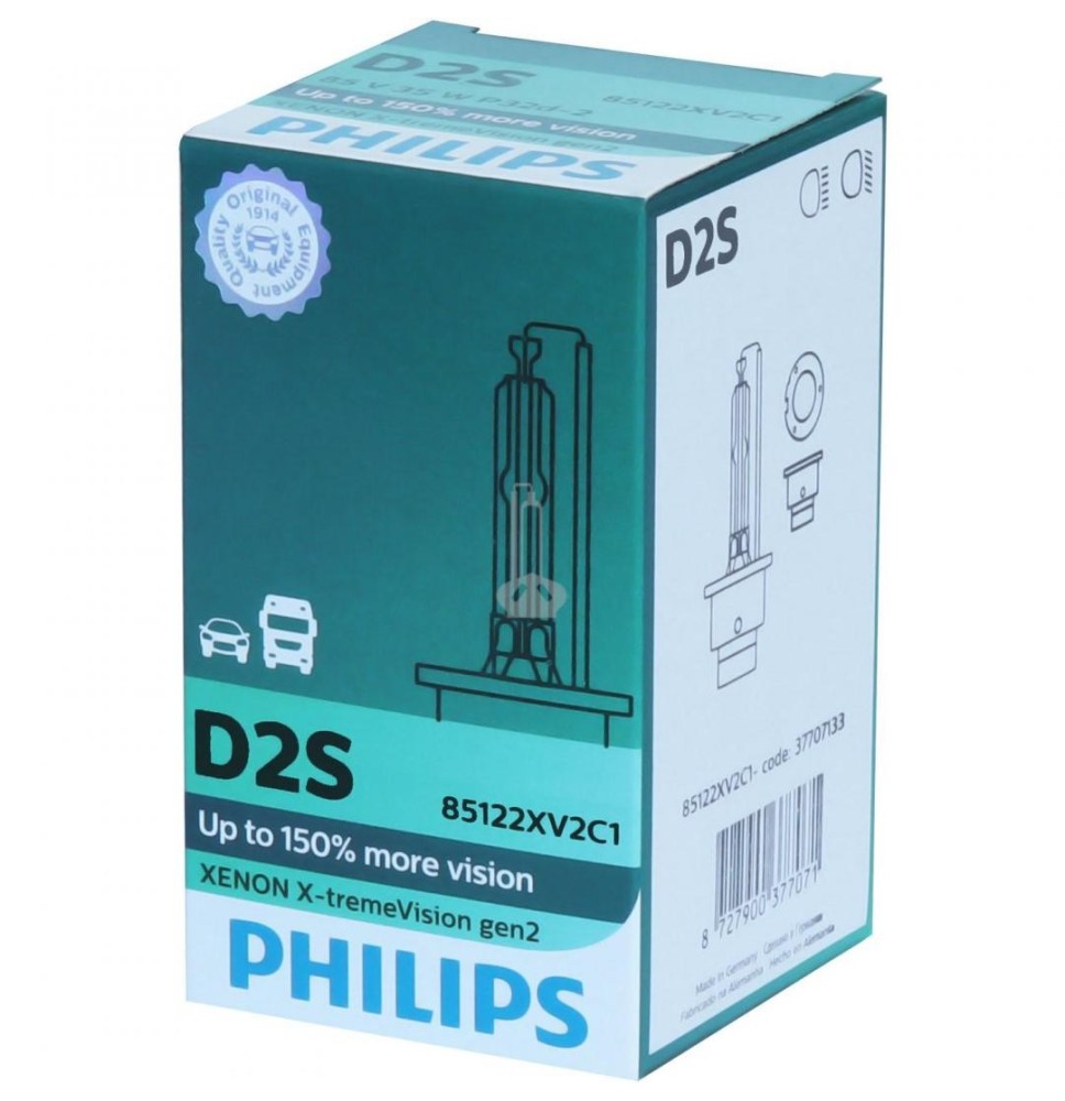 Lemputė PHILIPS D2S XV+150% gen2  85122XV2C1