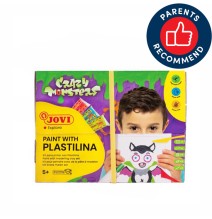 Spalvinimo plastilinu rinkinys JOVI CRAZY MONSTER, su priedais