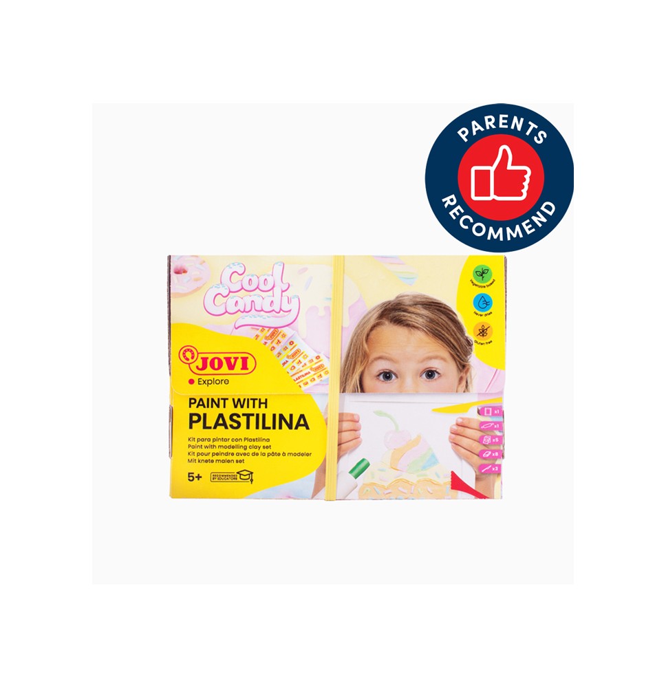 Spalvinimo plastilinu rinkinys JOVI COOL CANDY, su priedais