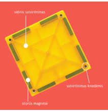 Imanix magnetinio konstruktoriaus kamuoliukų trasa (134 el.)