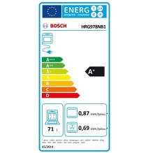 Įmontuojamoji orkaitė su papildomų garų funkcija Bosch HRG978NB1