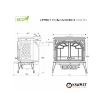 Ketaus krosnelė KAWMET Premium SPARTA S10 ECO