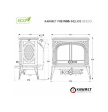 Ketaus krosnelė KAWMET Premium HELIOS S8 ECO