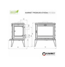 Ketaus krosnelė KAWMET Premium ATHENA S12 ECO