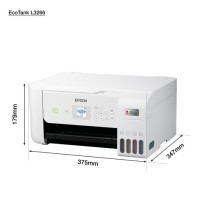 Epson EcoTank L3266 Spausdintuvas rašalinis spalvotas MFP A4 33 ppm USB Wi-Fi