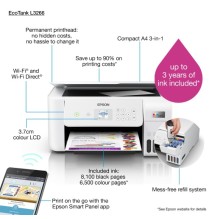 Epson EcoTank L3266 Spausdintuvas rašalinis spalvotas MFP A4 33 ppm USB Wi-Fi