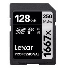 LEXAR PROFESSIONAL SDHC / SDXC 1667X UHS-II 128GB