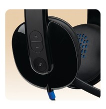 Logitech H540 Laidinės ausinės, USB-A, Juoda