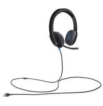 Logitech H540 Laidinės ausinės, USB-A, Juoda