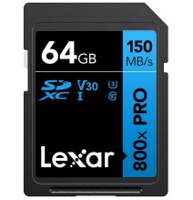 Lexar | Memory Card | Professional 800x PRO | 64 GB | SDXC | Flash memory class UHS-I