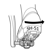 Pedalų plokštelės Shimano SPD SH51 // MTB (juodos)