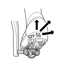 Pedalų plokštelės Shimano SPD SM-SH56 // 4°, MTB