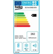 Šaldytuvas BEKO BCNA306E4SN