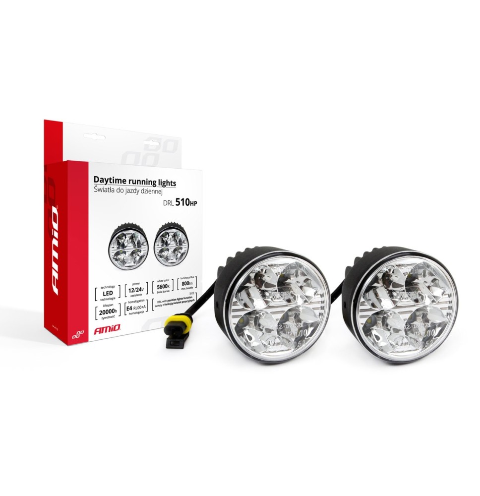 LED dienos šviesos žibintai 510 HP AMIO