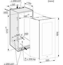 Įmontuojamas vyno šaldytuvas Miele KWT 6722 iGS OBSW