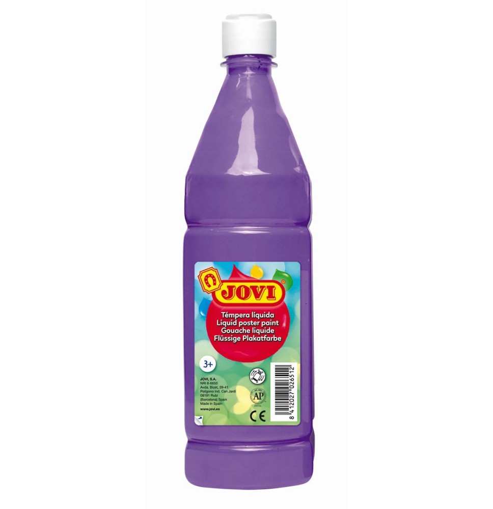 Skystas guašas buteliuke JOVI 1000 ml, violetinė sp.