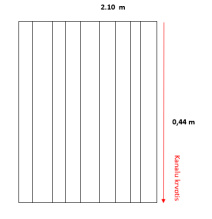 Polikarbonatas 10mm skaidrus 2.10 x 0.44 m