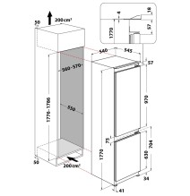 Įmontuojamas šaldytuvas Whirlpool ART 66102