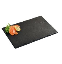 Padėklas Slate, su neslystančiomis kojelėmis, skalūnas, 40 x 30 cm, H 0,6/0,7 cm, vnt