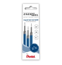 Gelinės šerdelės PENTEL Energel F, 3 vnt., mėlynos sp.