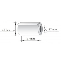 Terminė kasos juosta, 57 mm x 18 m/12 mm, 48g., 10 vnt/pak