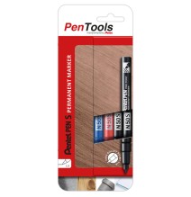 Permanentinis žymeklis Pentel Tool Pen N50S, 1mm , 4 pcs, įvairių spalvų