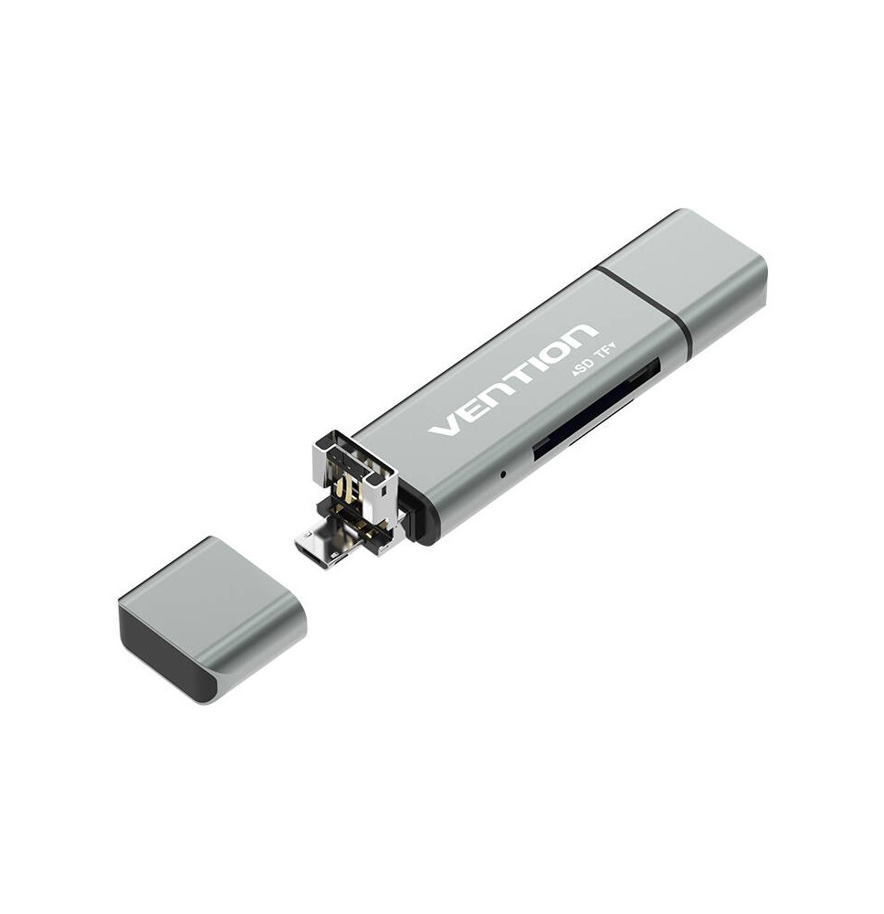 Vention Multifunctional USB2.0 Card Reader CCJH0 Gray