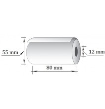 Terminė kasos juosta, 80 mm x 40 m/12 mm, 8 vnt/pak