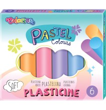 Plastilinas COLORINO Pastel, 6 pastelinių spalvų