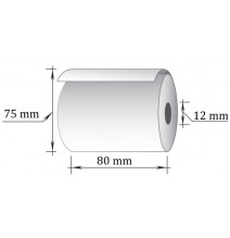 Terminė kasos juosta, 80 mm x 73 m/12 mm, 48 g., 10 vnt/pak