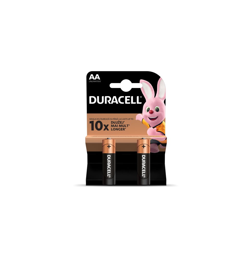 Baterijos DURACELL AA, LR6, 2vnt